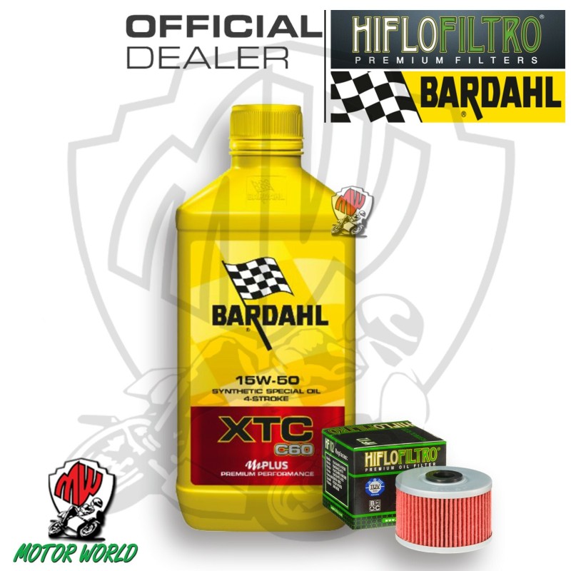 KIT TAGLIANDO 1 LITRO OLIO BARDAHL XTC C60 15W50 FILTRO ADLY 300 Crossover