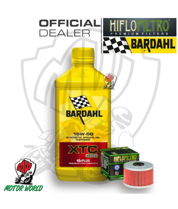 KIT TAGLIANDO 1 LITRO OLIO BARDAHL XTC C60 15W50 FILTRO ADLY 300 Crossover