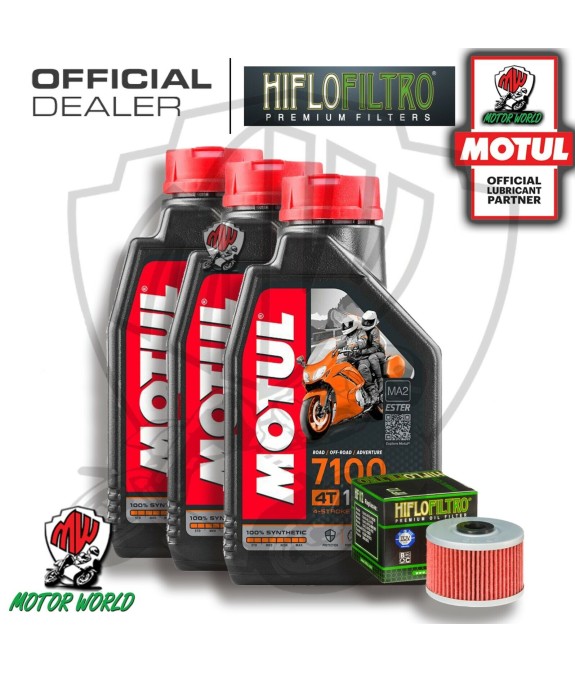 TAGLIANDO 3 LITRI MOTUL 7100 10W40 FILTRO HIFLO Polaris 500 Predator 2005