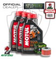 TAGLIANDO 3 LITRI MOTUL 7100 10W40 FILTRO HIFLO Polaris 500 Predator 2005