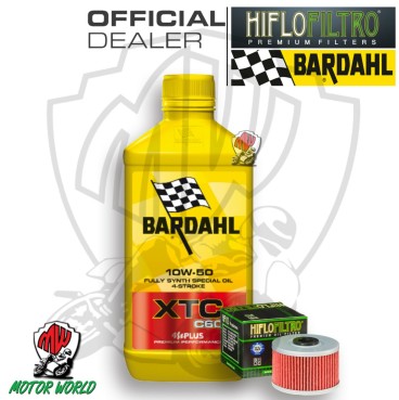 KIT TAGLIANDO 1 LITRO OLIO BARDAHL XTC C60 10W50 FILTRO ADLY 300 Crossover