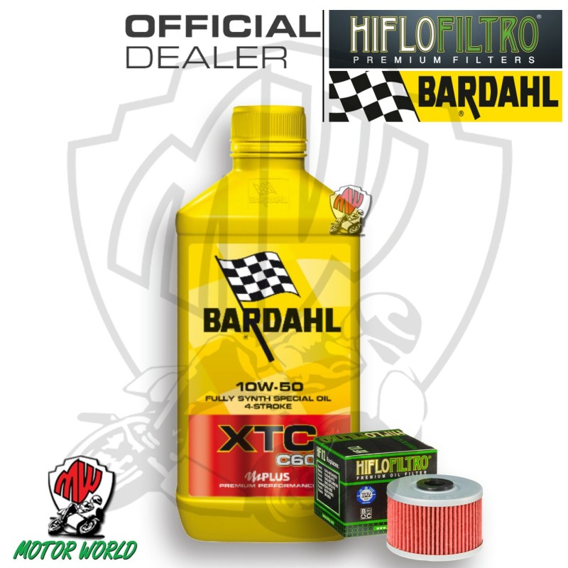 KIT TAGLIANDO 1 LITRO OLIO BARDAHL XTC C60 10W50 FILTRO ADLY 300 Crossover