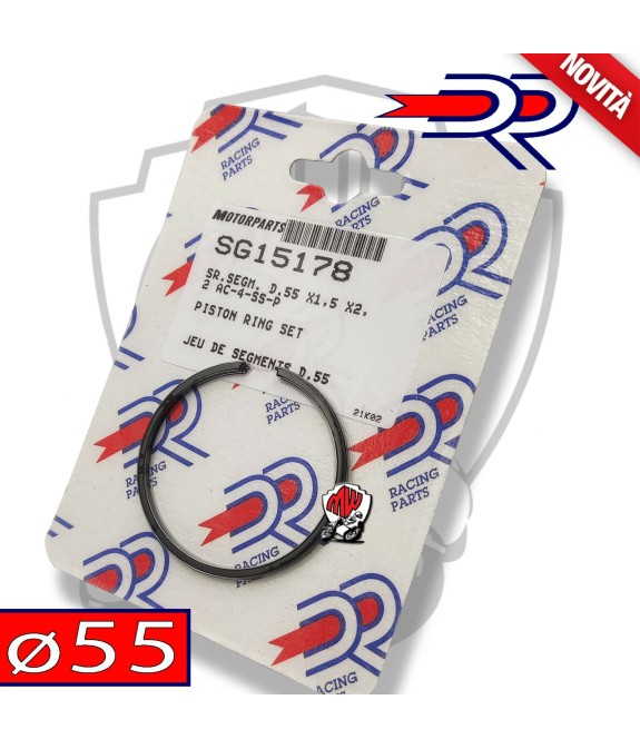 FASCE SEGMENTI DR PER CILINDRO D.55 6 TRAVASI A RICAMBIO PER APE VESPA N PK 50