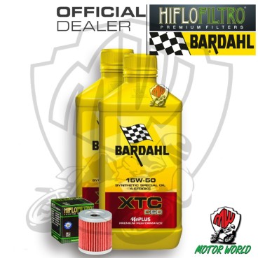 KIT TAGLIANDO 2 LITRI OLIO BARDAHL XTC C60 15W50 FILTRO  Suzuki AN 250 Burgman