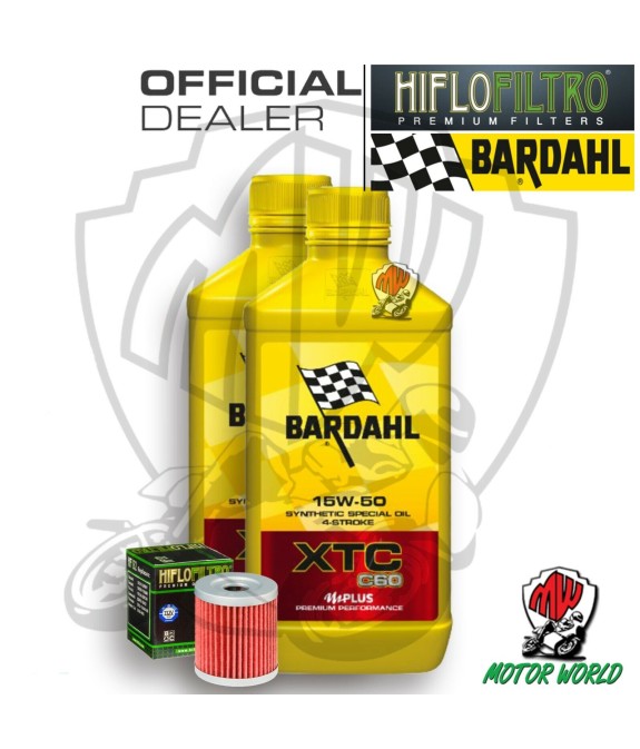 KIT TAGLIANDO 2 LITRI OLIO BARDAHL XTC C60 15W50 FILTRO  Suzuki AN 250 Burgman