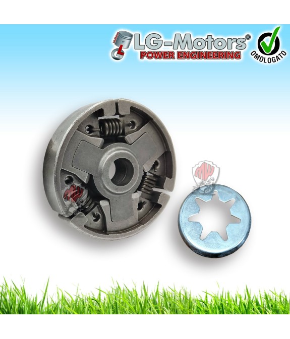 FRIZIONE CENTRIFUGA + RONDELLA SPESSORE MOTOSEGA 72 CC STIHL MS038 MS381 MS380