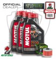 KIT TAGLIANDO 3 LITRI OLIO MOTUL 7100 10W50 FILTRO Kawasaki KX 450 2014 2015