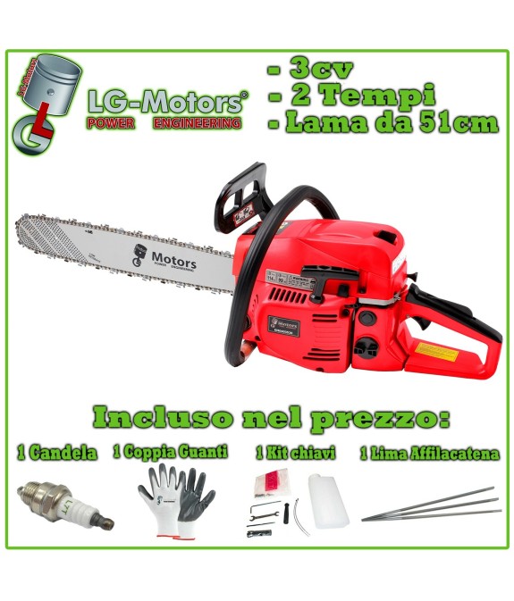 Motosega 52 Tagliarami lama con 2 Anni di garanzia offerta!!