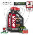 KIT TAGLIANDO 2 LITRI OLIO MOTUL 7100 10W50 FILTRO Kawasaki KX 450 2014 2015 