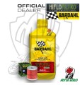 KIT TAGLIANDO 1 LITRO OLIO BARDAHL XTC C60 10W40 FILTRO OLIO HIFLO HF132