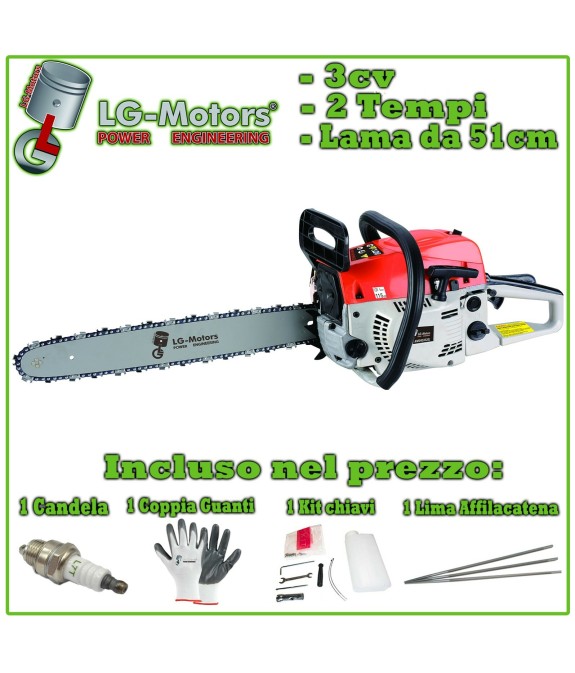 Motosega 52 Tagliarami lama con 2 Anni di garanzia offerta!!