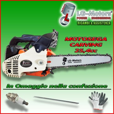 MOTOSEGA A SCOPPIO 25 CC PER POTATURA CON LAMA DA 25CM CARVING LAMA A PUNTA