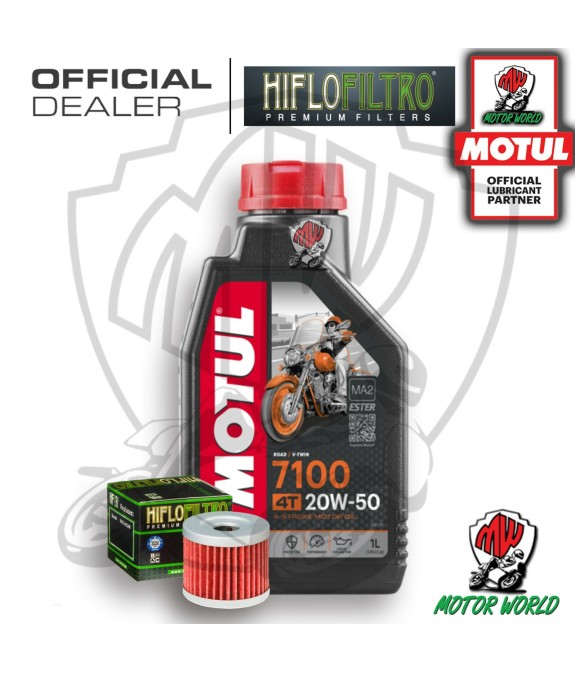 KIT TAGLIANDO 1 LITRO OLIO MOTUL 7100 20W50 FILTRO Suzuki  AN 400 Burgman Winter