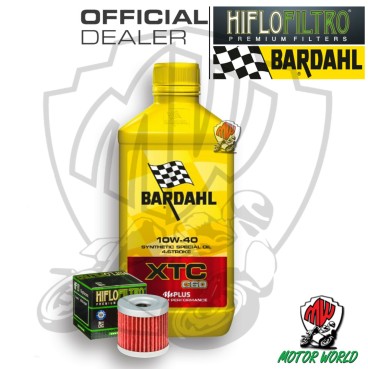 KIT TAGLIANDO 1 LITRO OLIO BARDAHL XTC C60 10W40 FILTRO Suzuki  AN 400 Z Burgman