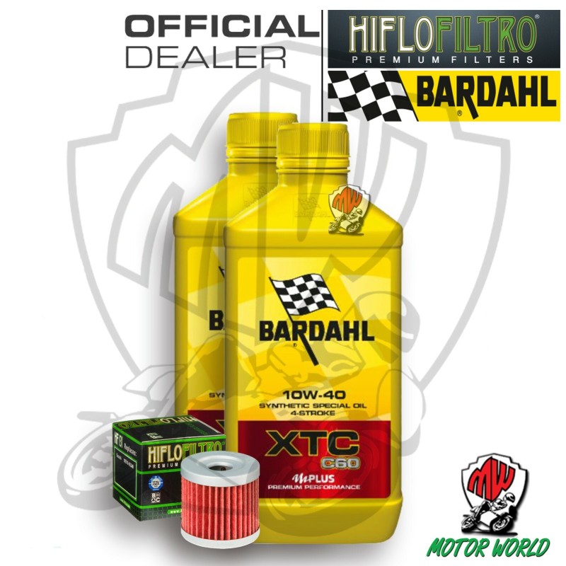 KIT TAGLIANDO 2 LITRI OLIO BARDAHL XTC C60 10W40 FILTRO Suzuki  AN 400 Z Burgman
