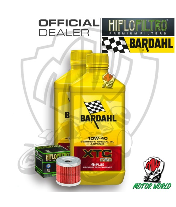 KIT TAGLIANDO 2 LITRI OLIO BARDAHL XTC C60 10W40 FILTRO Suzuki  AN 400 Z Burgman