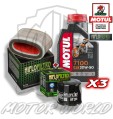KIT TAGLIANDO 3 LT OLIO MOTUL 7100 20W50 FILTRI Honda VT 750 S 2011 2012 2013