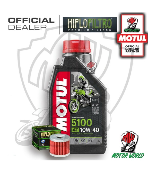 KIT TAGLIANDO 1 LT OLIO MOTUL 5100 10W40 FILTRO Suzuki AN 400 Burgman Winter