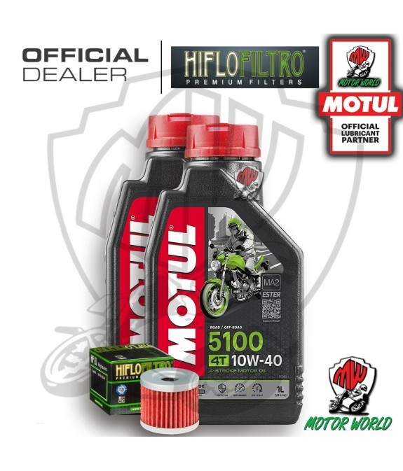 KIT TAGLIANDO 2 LT OLIO MOTUL 5100 10W40 FILTRO Suzuki AN 400 Burgman Winter