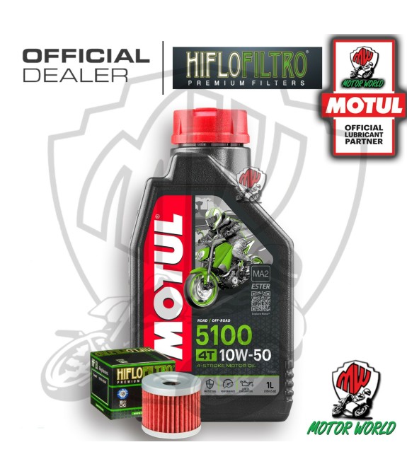 KIT TAGLIANDO 1 LT OLIO MOTUL 5100 10W50 FILTRO Suzuki AN 400 Burgman Winter