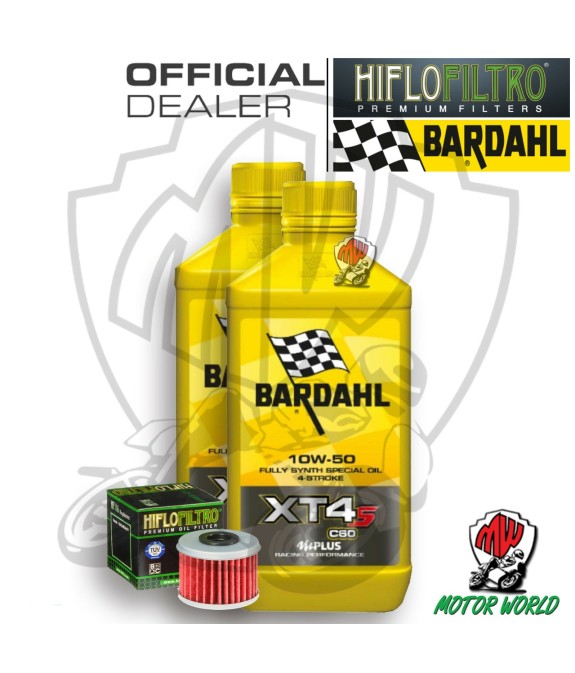 KIT TAGLIANDO 2 LT OLIO BARDAHL XT4S 10W50 FILTRO  Honda  CRF 450 RWE-L Works 
