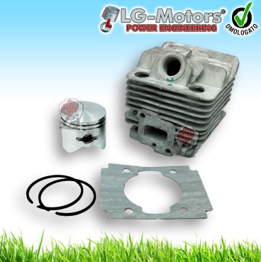 KIT CILINDRO GRUPPO TERMICO COMPLETO DECESPUGLIATORE POTATORE DA 25 CC PICCOLO