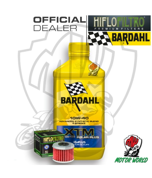KIT TAGLIANDO 1 LT OLIO BARDAHL XTM 10W40 FILTRO  Polaris 325 Ranger ETX 2016