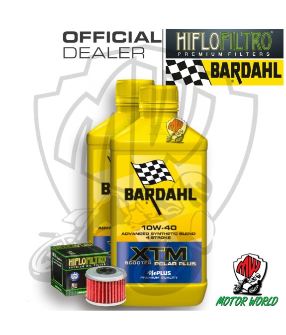KIT TAGLIANDO 2 LT OLIO BARDAHL XTM 10W40 FILTRO Husqvarna TXC 310 R 2013 2014