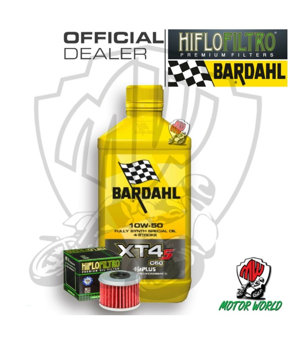 KIT TAGLIANDO 1 LT OLIO BARDAHL XT4S 10W50 FILTRO  Honda CRF 450 RWE-L Works 