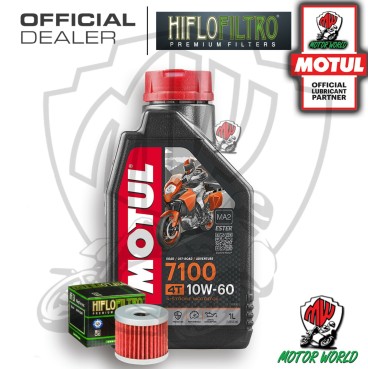 KIT TAGLIANDO 1 LITRO MOTUL 7100 10W60 FILTRO Suzuki  AN 400 Burgman Winter 