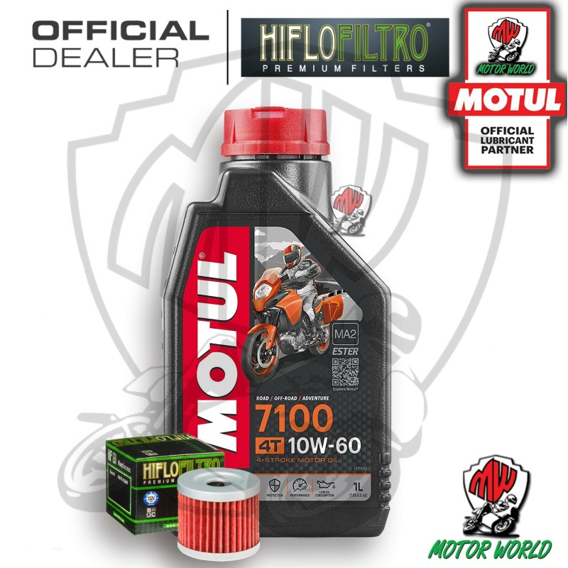 KIT TAGLIANDO 1 LITRO MOTUL 7100 10W60 FILTRO Suzuki  AN 400 Burgman Winter 