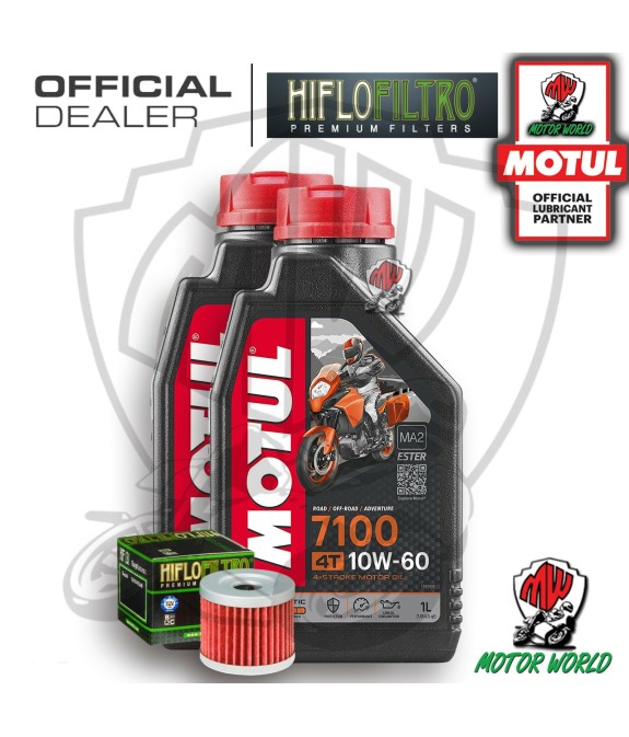 KIT TAGLIANDO 2 LITRI OLIO MOTUL 7100 10W60 FILTRO Suzuki AN 400 Burgman Winter