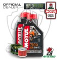 KIT TAGLIANDO 2 LITRI OLIO MOTUL 7100 15W50 FILTRO Suzuki  AN 400 Burgman