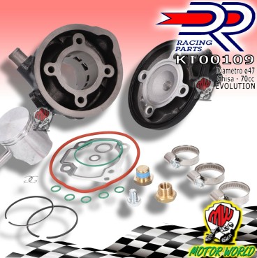 KT00109 GRUPPO TERMICO CILINDRO DR MODIFICA 70CC D.47 MINARELLI ORIZZONTALE LC