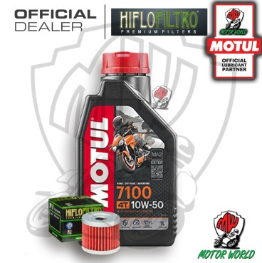 KIT TAGLIANDO 1 LITRO MOTUL 7100 10W50 FILTRO Suzuki AN 400 Burgman Winter 