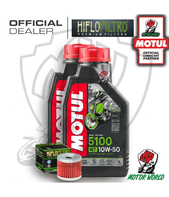KIT TAGLIANDO 2 LT OLIO MOTUL 5100 10W50 FILTRO Hyosung GV 125 C Aquila 2011 
