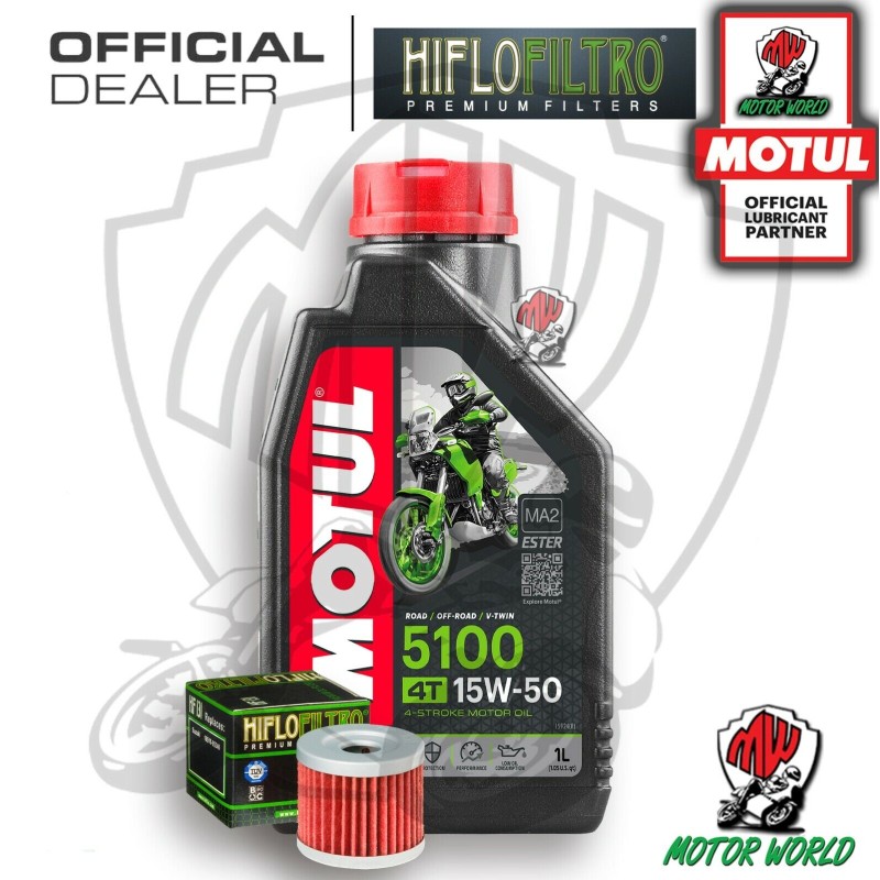 KIT TAGLIANDO 1 LT OLIO MOTUL 5100 15W50 FILTRO Suzuki AN 400 Burgman Winter
