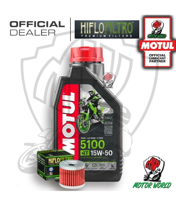 KIT TAGLIANDO 1 LT OLIO MOTUL 5100 15W50 FILTRO Suzuki AN 400 Burgman Winter