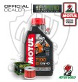 KIT TAGLIANDO 1 LITRO MOTUL 7100 10W40 FILTRO Suzuki AN 400 Burgman Winter 