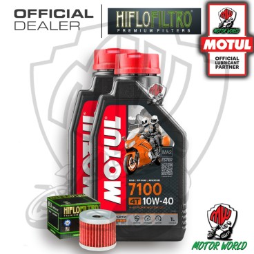 KIT TAGLIANDO 2 LITRI MOTUL 7100 10W40 FILTRO Suzuki  AN 400 Burgman Winter 