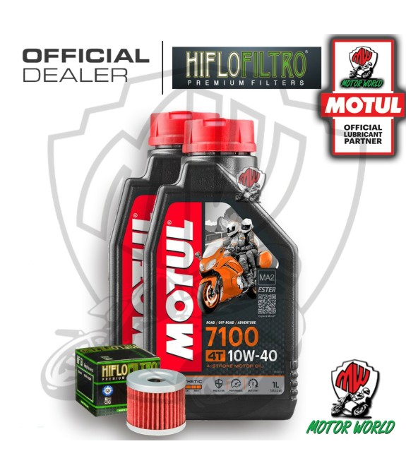 KIT TAGLIANDO 2 LITRI MOTUL 7100 10W40 FILTRO Suzuki  AN 400 Burgman Winter 