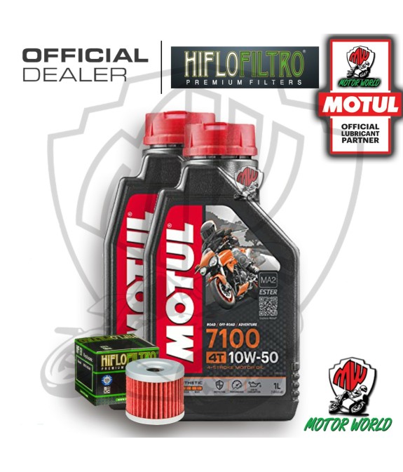 KIT TAGLIANDO 2 LITRI MOTUL 7100 10W50 FILTRO Suzuki  AN 400 Burgman Winter 