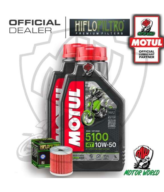 KIT TAGLIANDO 2 LITRI OLIO MOTUL 5100 10W50 FILTRO Suzuki AN 400 Burgman 2006