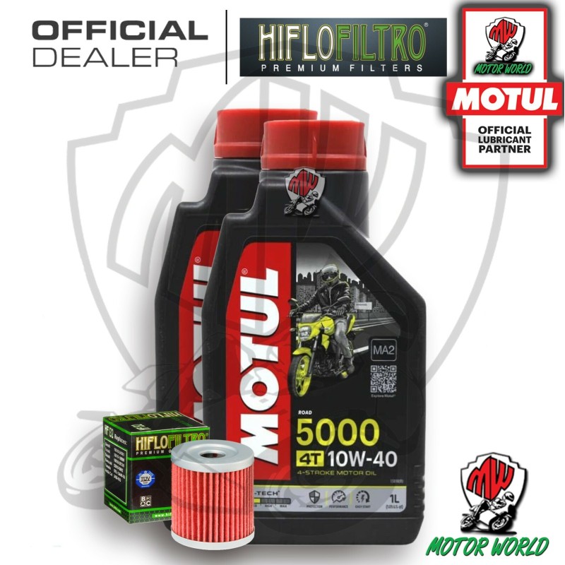 KIT TAGLIANDO 2 LITRI OLIO MOTUL 5000 10W40 FILTRO Suzuki AN 400 Burgman 2006