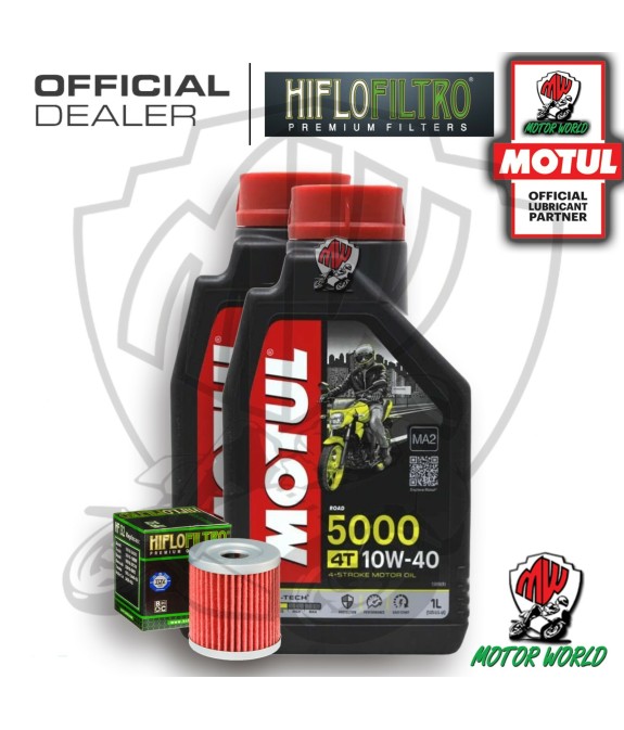 KIT TAGLIANDO 2 LITRI OLIO MOTUL 5000 10W40 FILTRO Suzuki AN 400 Burgman 2006