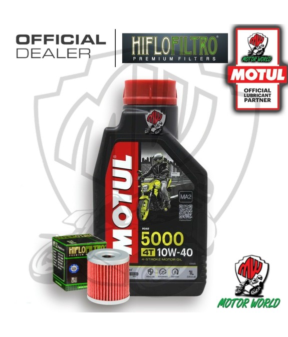 KIT TAGLIANDO 1 LITRO OLIO MOTUL 5000 10W40 FILTRO Suzuki AN 400 Burgman 2006