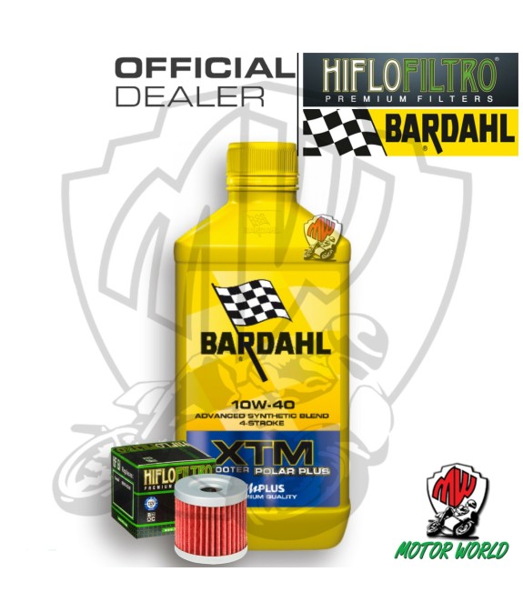 KIT TAGLIANDO 1 LITRO OLIO BARDAHL XTM 10W40 FILTRO Hyosung GV 250 Aquila EFI