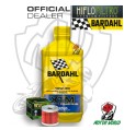 KIT TAGLIANDO 1 LITRO OLIO BARDAHL XTM 10W40 FILTRO Hyosung GV 250 Aquila EFI