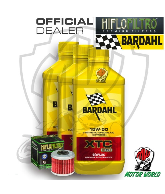 KIT TAGLIANDO 3 LT OLIO BARDAHL XTC C60 15W50 FILTRO Husqvarna  TE 250 2014