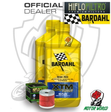 KIT TAGLIANDO 2 LITRI OLIO BARDAHL XTM 5W40 FILTRO Suzuki  AN 400 Burgman